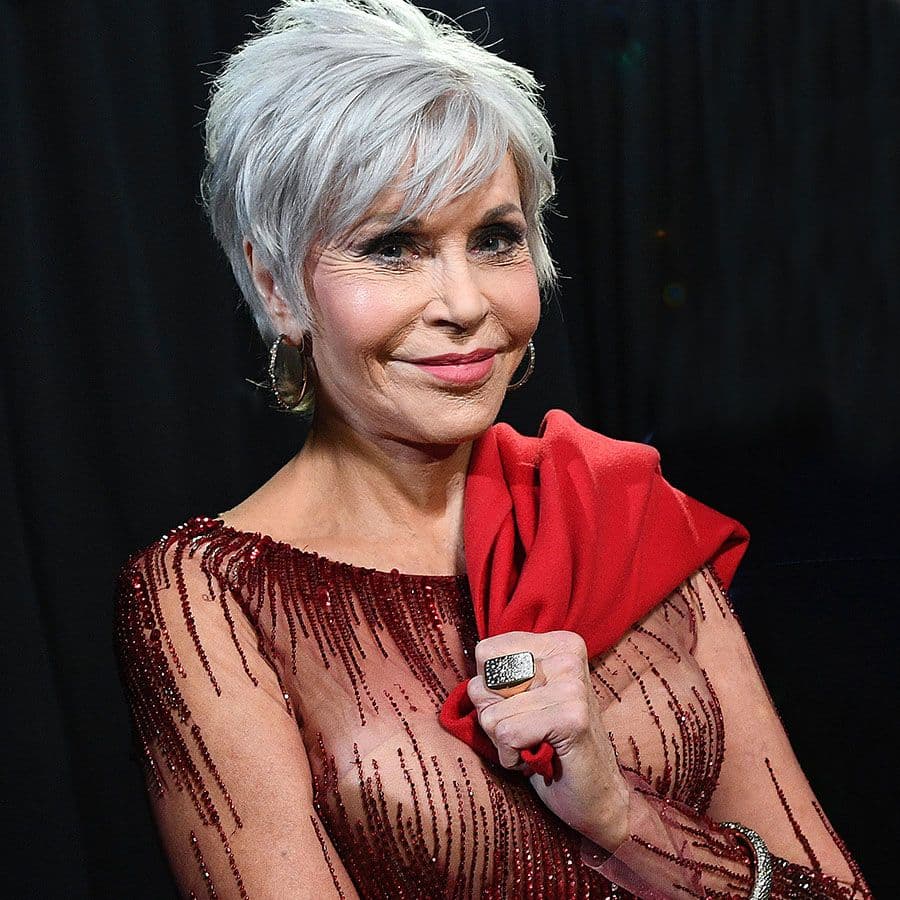 Jane Fonda stands backstage during the 92nd Annual Academy Awards at the Dolby Theatre on February 09, 2020 in Hollywood, California.