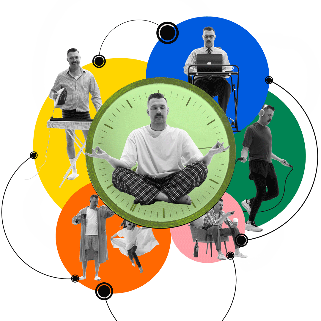 Man meditating