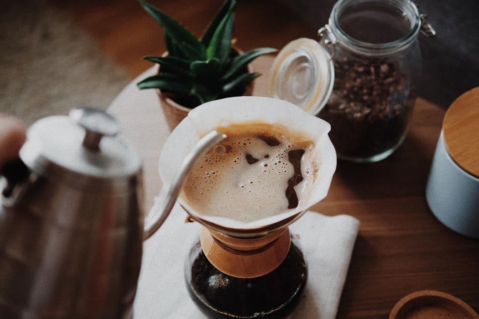Cup of coffee on table