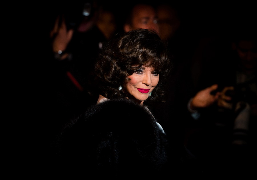 Joan Collins attends the BFI Luminous Funraising Gala at The Guildhall on October 6, 2015 in London, England.