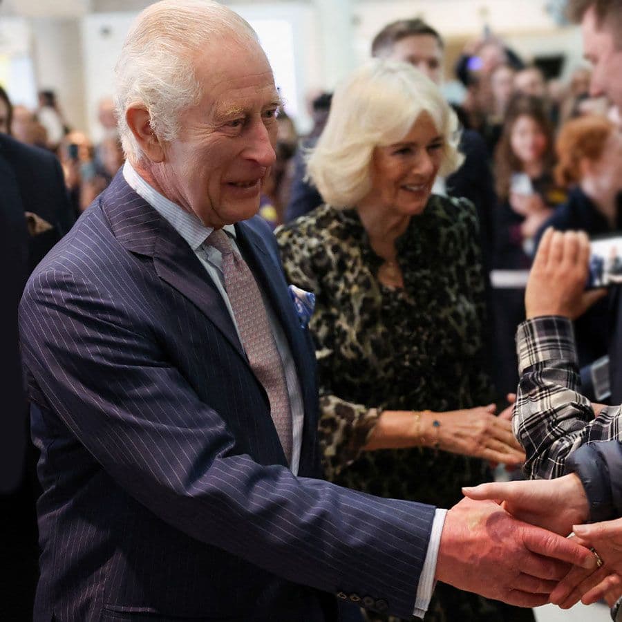 A Cheerful King Charles, with Queen Camilla at His Side, Visits Cancer Centre On His Return to Public Duties